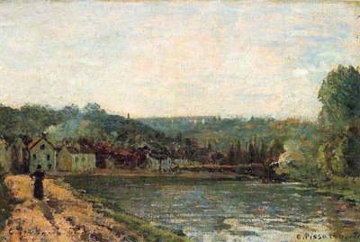 Banks of the Seine at Bougival by Camille Jacob Pissarro